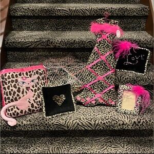 Set of Barbie Pink and Leopard Plush Separates